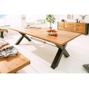 Jídelní stůl Masivní jídelní stůl - Thor, divoký dub, 240 cm přírodní