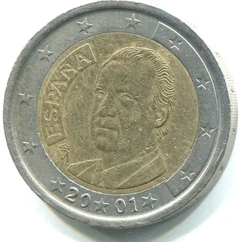 ŠPANĚLSKO. 2 euro 2001.
