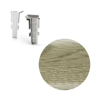 soklová lišta Salag AC AP31 vnitřní růžek k soklové liště NG62, PVC dub pouštní, v: 62 mm, 1 ks