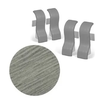 soklová lišta AC AP35 spojka k liště 08, Dub trend šedý, 4 ks