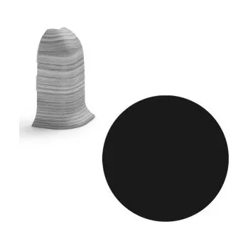 AC AP28 vnější růžek k liště NGF56, PVC černá hladká, v: 56 mm, 1 ks