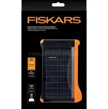 Kancelářské nůžky Fiskars Řezačka papíru A5, recyklovaná