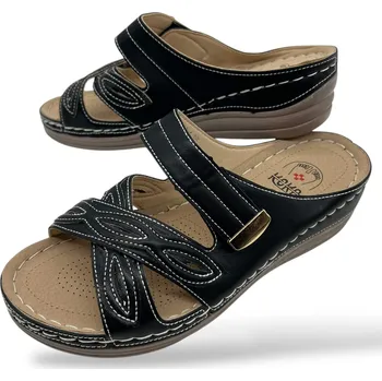 Dámské pantofle Koka Dámské černé zdravotní pantofle Barva: Černá, Velikost: 37