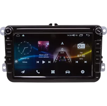 Autorádio Autorádio pro VW, Škoda s 8" LCD, Android, WI-FI, GPS, CarPlay, Bluetooth, 4G, 2x USB (80891A4)
