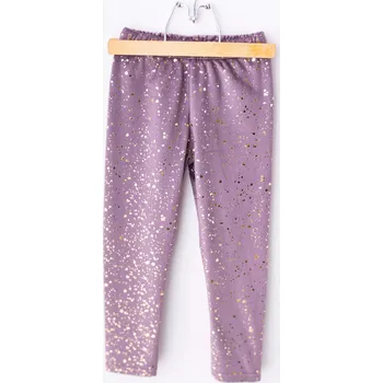 Dívčí legíny VELVET LEGÍNY LILY GREY – purple 98