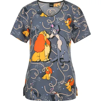 Dámská halenka Tooniforms Zdravotnická dámská halena Disney s potiskem pejsků TF626 LACN Velikost: S