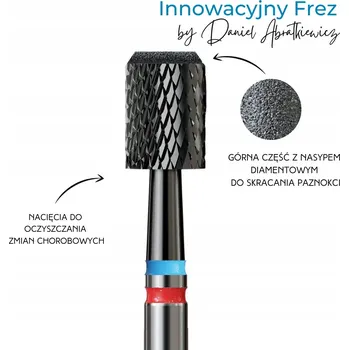 Fréza Diamantová fréza IQ Nails 837, válec stříbrný