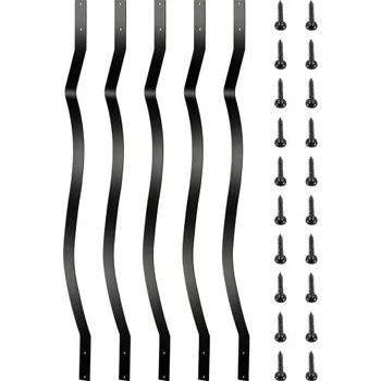 Zábradlí Zábradlí na terasu VEVOR, kovová vřetena, 51 kusů, železné schodišťové zábradlí o průměru 32,25 palce