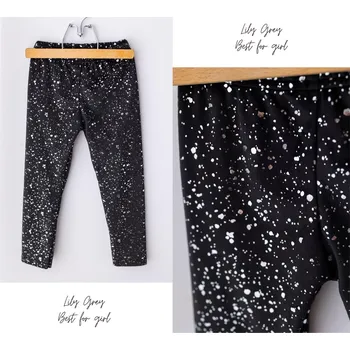 Dívčí legíny VELVET LEGÍNY LILY GREY – BLACK/SILVER 128