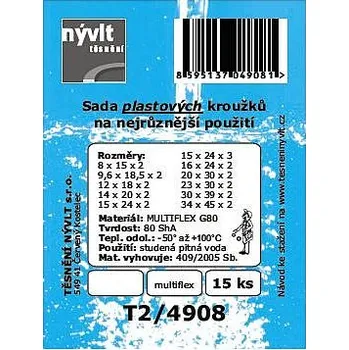 NÝVLT Novoplastové kroužky - 15ks