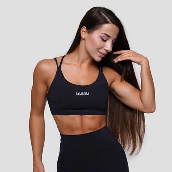 Podprsenka GymBeam Sportovní podprsenka FIT Black XXL černá