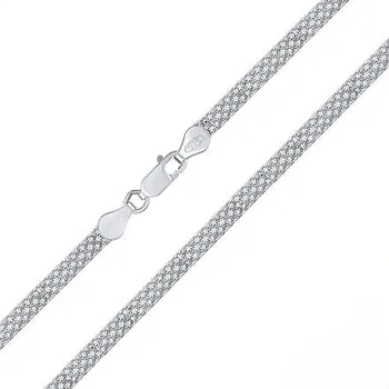 Řetízek Stříbrný náhrdelník Bismark - 3,5 mm varianta 45 cm KRM07855N-45 cm