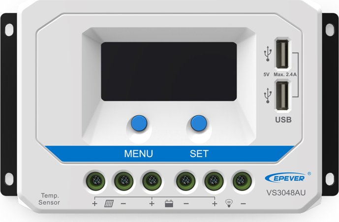Regulátor Epever PWM 12/24V, 10A, VS1024AU