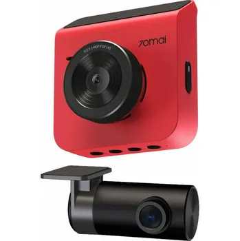 Kamera do auta 70mai Dash Cam A400 QHD Red + Rear Cam RC09 Set