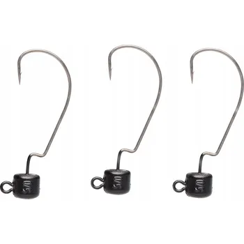 Rybářský háček 3ks - Jigová Hlavička Savage Gear Ned Ewg Jighead Matt Black #1/0 10gr