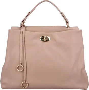 Dámská kožená kabelka do ruky starorůžová - Delami Reeta růžová
