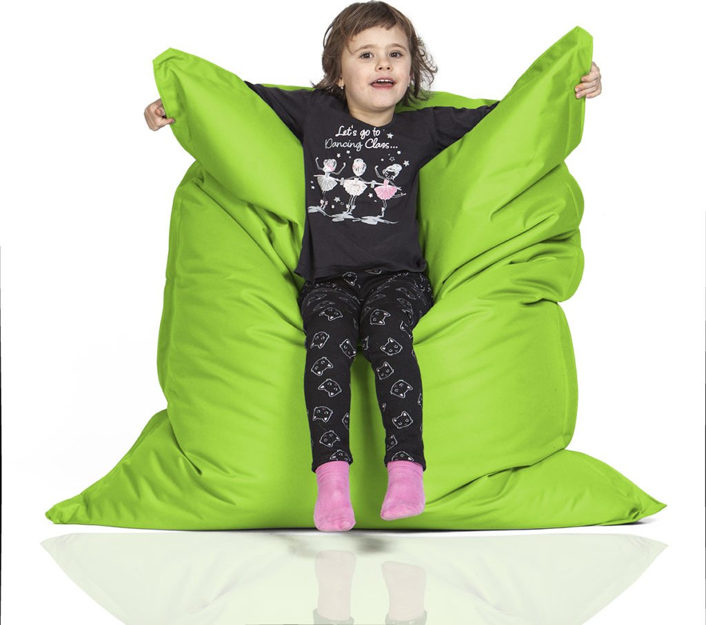 CrazyShop Crazyshop Sedací vak KIDS, neonově zelená