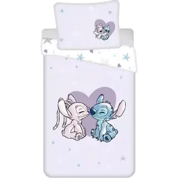 Povlečení Dětské bavlněné povlečení – Lilo and Stitch "Heart"