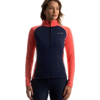 Dámská mikina Mikina funkční Fischer El Flex Velikost: 36 lososová/tmavě modrá