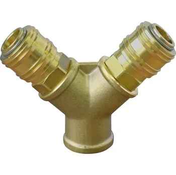 Fitinka Lüdecke rozdvojka 3/8"i s rychlospojkami