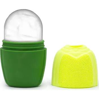 Masážní příslušenství AWM Silikonový Ledový Váleček na Tvář - Zelený 1ks