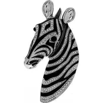 Brož B-TOP Stylová brož hlava Zebry