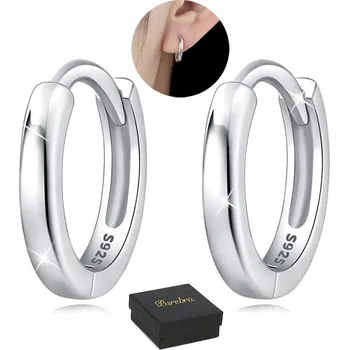 Náušnice stříbrné náušnice Bsrebra Kroužky Kruhy STŘÍBRO Jednoduché KRUHY Stříbrná