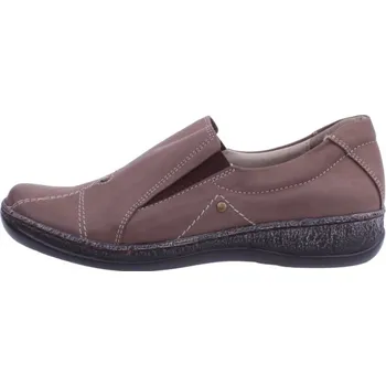 Dámské polobotky OBUV JANA ČR Boty JANA 063/102 hnědé dámské kožené polobotky Velikost: 38