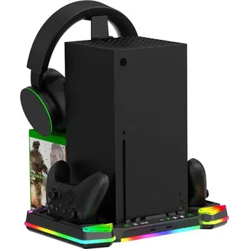 Herní konzole iPega XBX025S Multifunkční Nabíjecí RGB Stojan s Chlazením pro Xbox