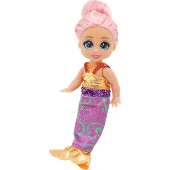 Panenka Funville Dreameez mini mořská panna v kornoutku světle narůžovělé vlasy