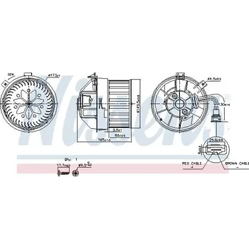Vnitřní ventilátor NISSENS 87628