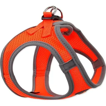 Postroj pro psa DOG FANTASY postroj puppy XL oranžový 53-58 cm