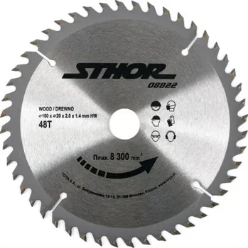 Pilový kotouč Sthor Kotouč na dřevo 160 x 20 mm 48z, TO-08822