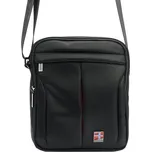 Dvouoddílová středně velká černá crossbody taška Nordee no. 120