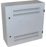 XtendLan 19" nástěnný vertikální rozvaděč 2U+4U 540x200, perforované dveře, 2x zámek, šedý WER-542055U4-GR