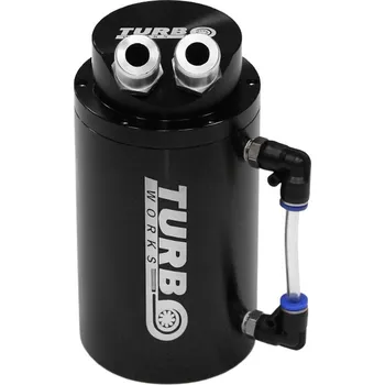 Autodíl Oil catch tank, zachyt. olejová nádoba 0.7L 20mm TurboWorks černá