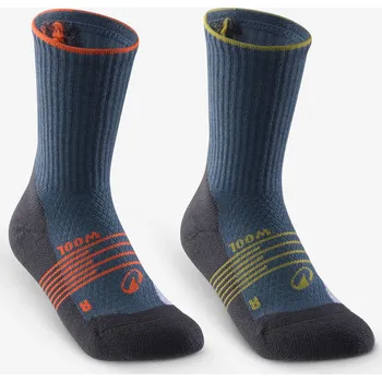 Pánské ponožky QUECHUA Dětské turistické merino ponožky Hike 900 2 páry 35/38