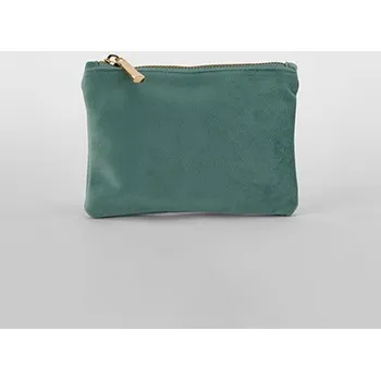Kosmetická taška BagBase Sametová toaletní taštička vel. L BG715L Jade L (30 x 20 cm)