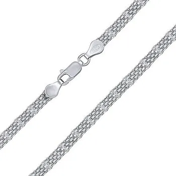 Řetízek Stříbrný náhrdelník Bismark článkový - 3,5 mm varianta 42 cm KRM01035N-42 cm