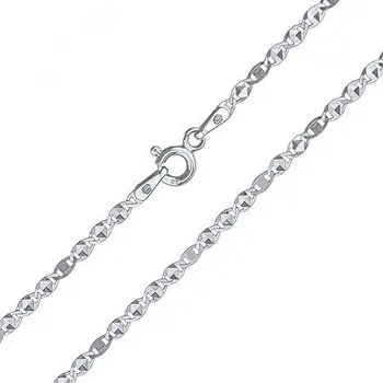 Řetízek Stříbrný řetízek Valentino s diamantovým výbrusem - 2 mm varianta 45 cm KRM313145N-45 cm