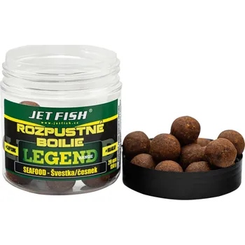 Boilies Jet Fish Rozpustné Boilie Legend Range Seafood Švestka Česnek 250 ml - 24 mm