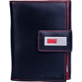 Peněženka Old River Dámská kožená peněženka 3062 černo/červená