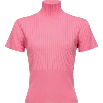 Dámské tričko PINKO Filigree Pink rolák L Růžová