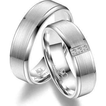 Prsten MARRYA® Pánský snubní prsten Stříbro 925 - velikost 66 - SI-08P-66