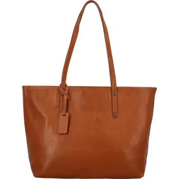 Kabelka Dámská kožená kabelka přes rameno koňaková - Delami Elodie koňak