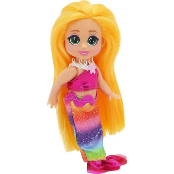 Panenka Funville Dreameez mini mořská panna v kornoutku oranžové vlásky