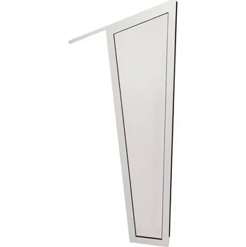 Stříška nad vchodové dveře Boční stěna pro rovnou stříšku délka 180cm - bílá