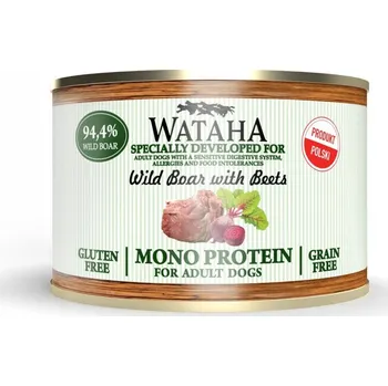 Krmivo pro psa Vlhké krmivo pro psy Wataha divočák s červenou řepou, bezobilná konzerva 185 g