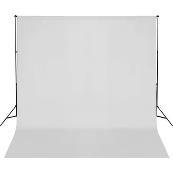 Fotopozadí vidaXL Marketos Systém podpěry a pozadí 600 x 300 cm bílé