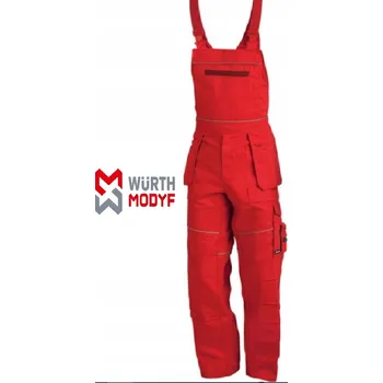 montérky PRACOVNÍ MONTÉRKOVÉ KALHOTY S LACLEM WURTH MODYF STARLINE RED 60